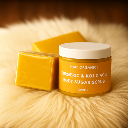 Glow Bundle of Turmeric & Kojic Acid Scrub and Soap